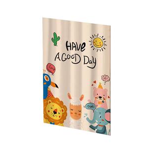 鞋柜置物遮挡帘滑轨式拉帘柜子书架货架橱柜防尘布帘杂物遮丑帘子