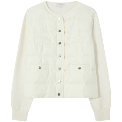 滨波羽绒长袖针织衫素色内搭