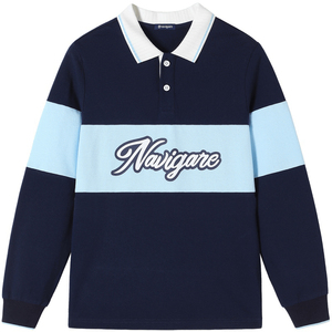 Navigare意大利小帆船童装男童POLO衫2025春秋季新款儿童翻领上衣
