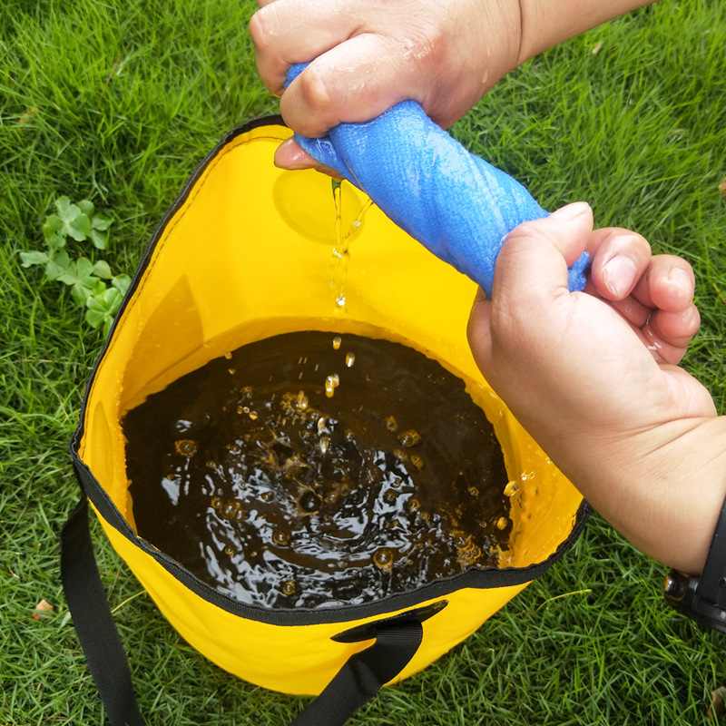 户外便携式钓鱼收纳帆布包水桶塑料水桶洗车可车载批发水桶折叠式