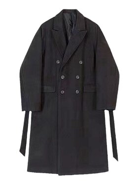 裁剪纸样男装双排扣风衣外套样板