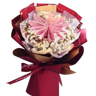 创意网红有钱花自制手工包钱花束材料diy包装纸全套表白生日礼物