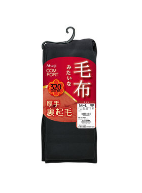 ATSUGI/厚木日本进口秋冬加绒加厚保暖打底裤连裤袜320D氨纶十分