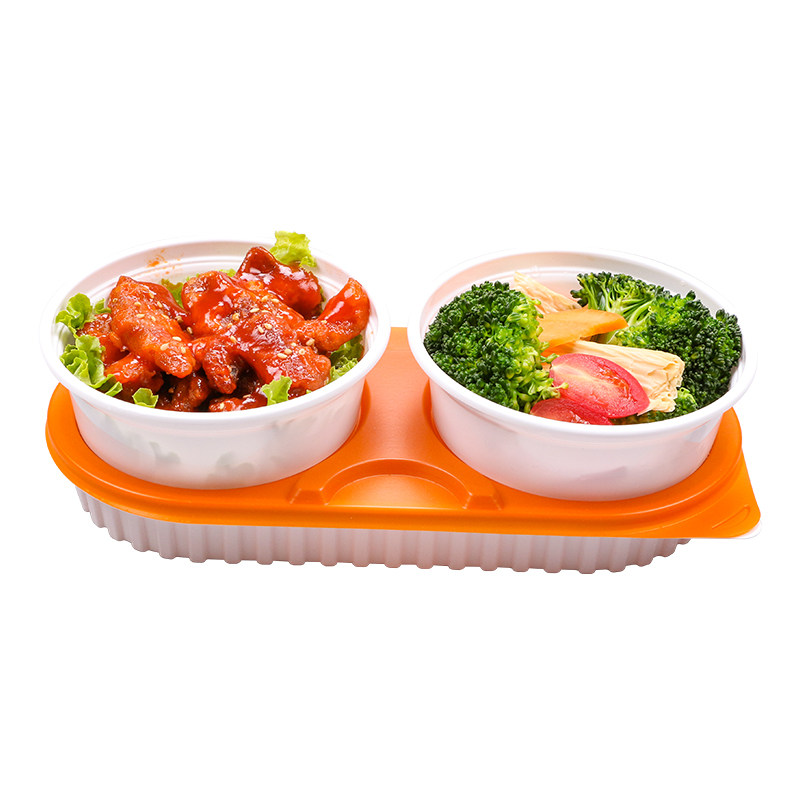 七色魔方长方形塑料外卖打包盒