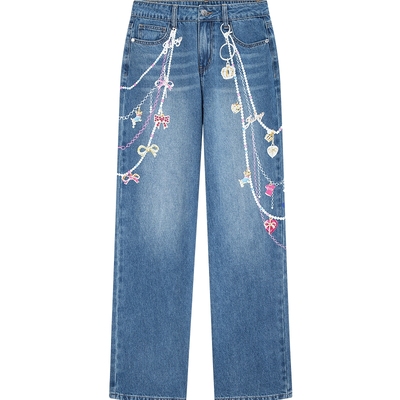 JuicyCouture橘滋洗水牛仔裤