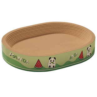 猫抓板猫窝一体耐磨不掉屑大号猫爪板猫咪用品椭圆猫抓盆逗猫麻绳