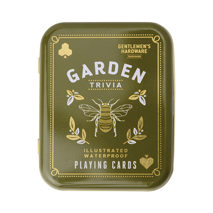 英国Gentlemen's Hardware防水扑克牌金属盒装园艺主题