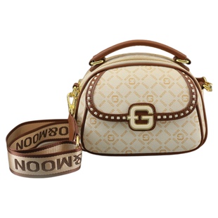 香港古乔品牌小G包新款洋气港风印花9097百搭多层手提单肩斜跨包