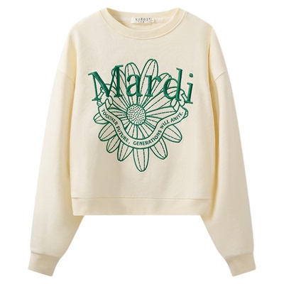 MARDI小雏菊印花长袖卫衣