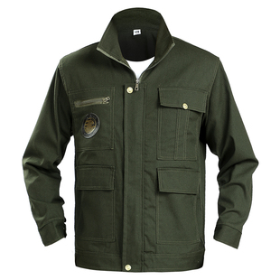 防烫工作套装时尚春秋季男加厚耐磨电焊汽修工厂劳保工作服工装