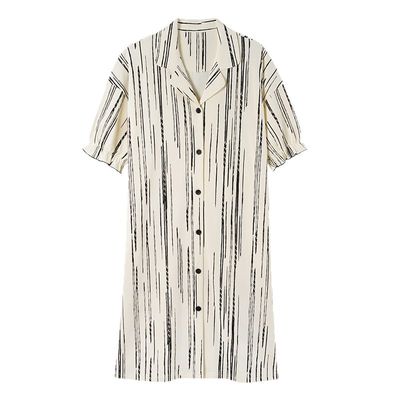 【浪莎】官方正品纯棉短袖睡裙女