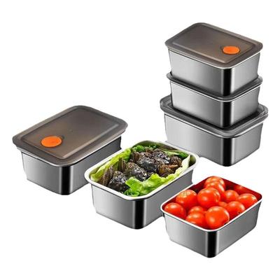 中诺316不锈钢长方形保鲜盒