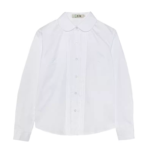 妙氏原创jk制服白色收腰衬衫大码百搭长短袖基础款衬衣夏季女上衣