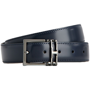 【礼物】TOD'S官方正品男士TIMELESS小T扣双面皮革腰带配饰3cm