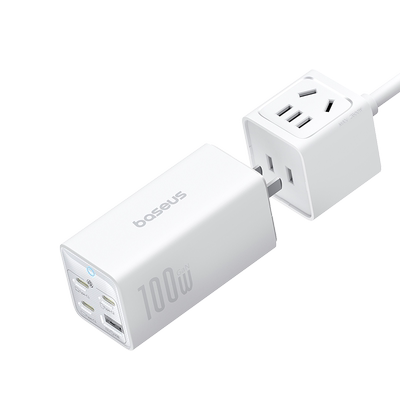 倍思桌面多功能usb充电插座100W