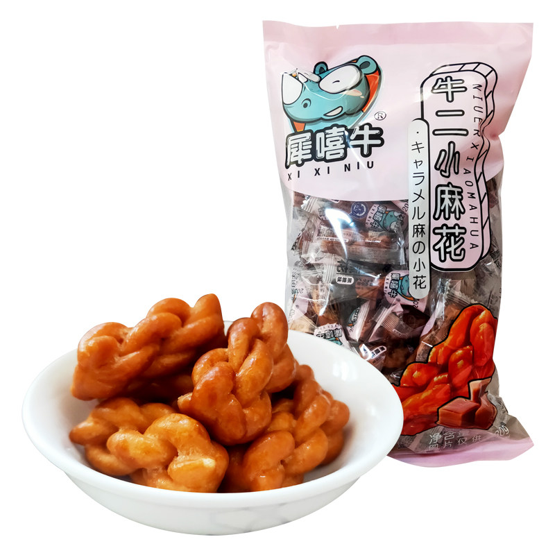 沈阳特产犀嘻牛小麻花黑糖味零食
