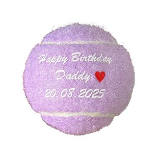 紫色网球定制logo 粉色定制网球周边 订制减压网球彩色训练球定制