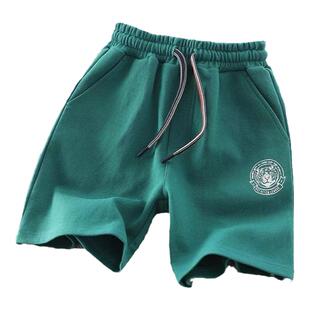 男童五分裤子2026年夏季新款儿童薄款运动短裤中大童宽松休闲中裤