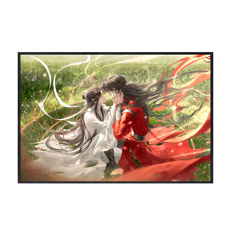 天官赐福数字油画diy填色爆款古风动漫油彩画卧室装饰画手工礼物