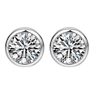 s925纯银超闪耳钉男轻奢高级感美式耳骨钉男生小众设计感耳饰男款