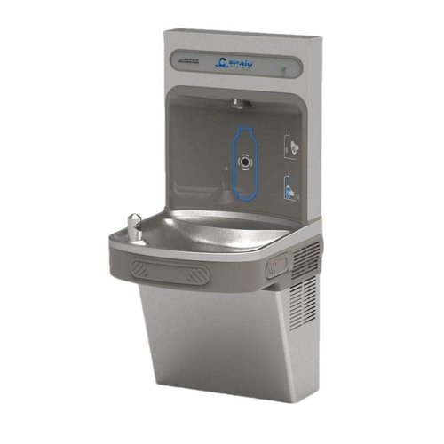 户外公共不锈钢直饮机按压感应饮水压缩制冷喷泉壁挂饮水机
