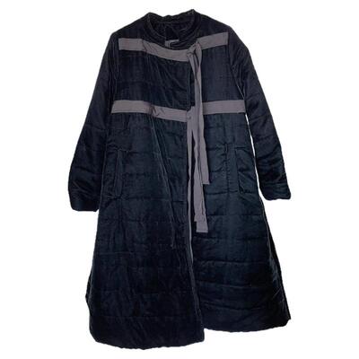 丝绵中长款时尚宽松金丝绒棉服