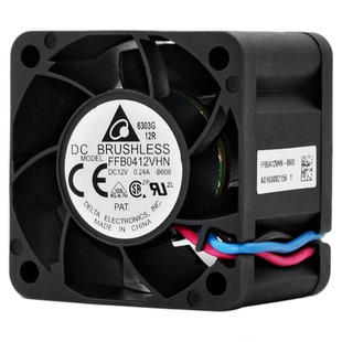 FFB0412VHN台达4028暴力12V0.24A机箱交换机服务器PWM散热风扇4CM