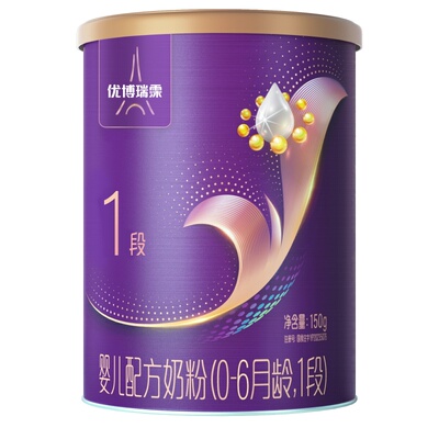 【旗舰版】圣元优博瑞慕瑞霂1段婴幼儿配方奶粉150g罐装0-6个月