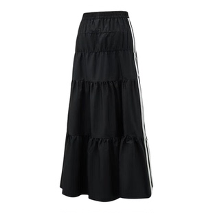 adidas/阿迪达斯三叶草女夏季时尚黑色百搭裙半身裙KY5728