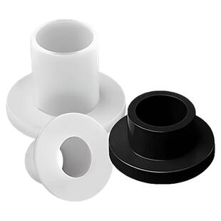 黑白色尼龙T型垫圈塑料凹凸垫片绝缘衬套螺丝轴套台阶保护套M2-M6