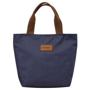 日式素色手提包简约时尚上班族通勤妈咪包午餐带午餐便当包饭盒袋