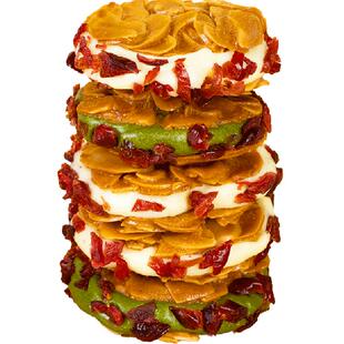 本宫饿了扁桃仁夹心酥蔓越莓抹茶饼干休闲零食