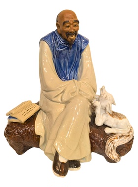 蒲松龄聊斋石湾公仔陶瓷家居摆件