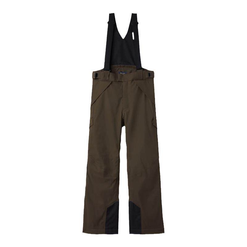 Loro Piana/诺悠翩雅男装咖啡色织物滑雪背带裤