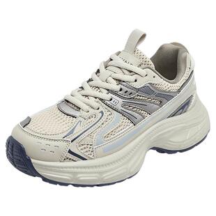 达芙妮厚底老爹鞋女款2025新款秋冬增高女鞋轻便软底加绒运动鞋子