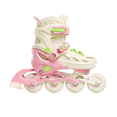 小状元女童初学者双重芭扣轮滑鞋