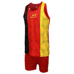 海尔斯田径服套装马拉松背心男女运动服跑步服中小学生比赛训练服
