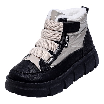 冬季加绒东北棉鞋防水防滑棉靴女