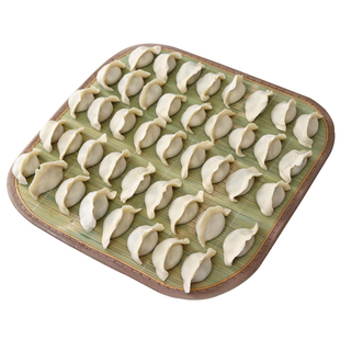 天然盖帘饺子帘放馒头中式双面圆形方形托盘青竹盖垫家用厨房竹制