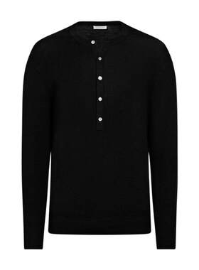 SUITSUPPLY黑色羊毛针织衫