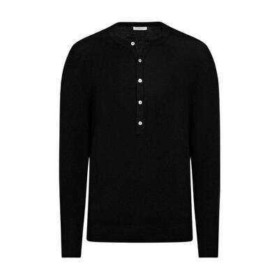 SUITSUPPLY黑色羊毛针织衫