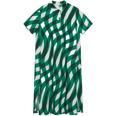 ZUCZUG印花短袖衬衫连衣裙