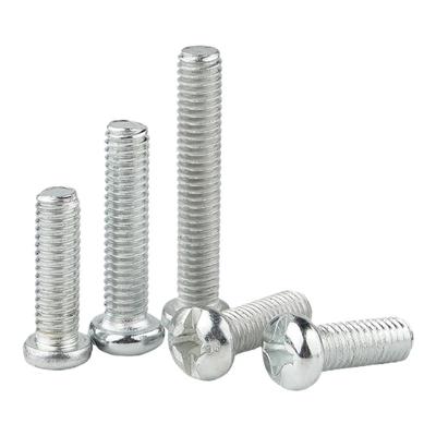 【可开发票】铁镀锌十字圆头螺丝