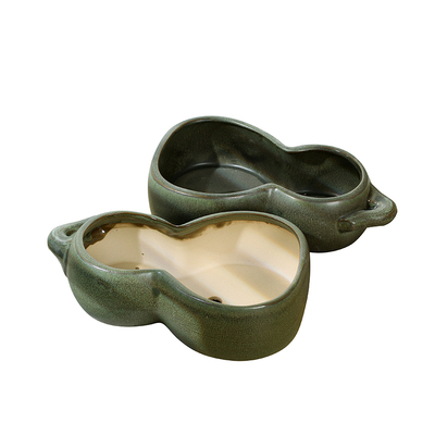 葫芦多肉花盆大号水仙花盆陶瓷种花无孔铜钱草鱼缸个性水培植物盆