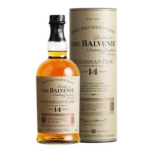 欧洲直邮Balvenie百富14年加勒比桶单一麦芽威士忌700ml陈酿洋酒