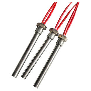 螺纹单头加热管管液体12v24v36小功率电加热可定制
