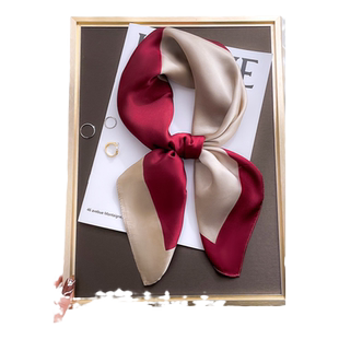 小方巾丝巾女四方形春秋夏季职业装空姐搭配衬衫护颈围脖子薄围巾