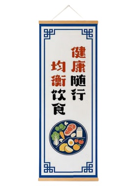 食堂文化餐厅饭店墙面上装饰画学校企业节约粮食光盘宣传海报挂画