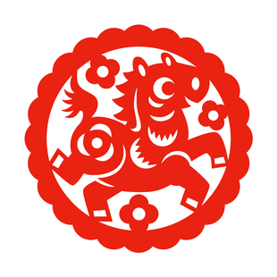 2026新年剪纸窗花diy非遗传统过马年儿童春节手工半成品底稿图案