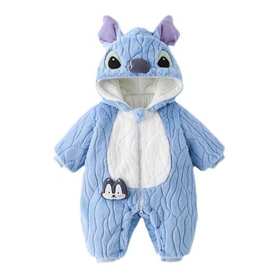 婴儿衣服冬季宝宝加厚连体衣可爱